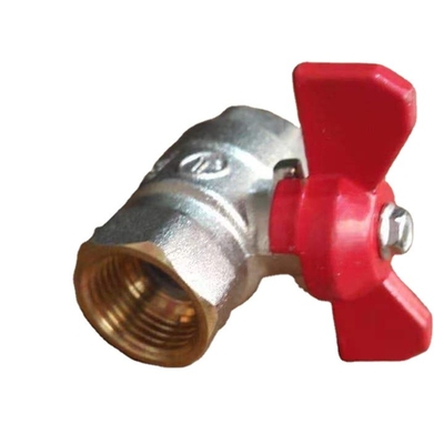 شیر توپی 1/2 اینچی دسته پروانه ای شیر توپی مسی Dn15-Dn50 برای گاز