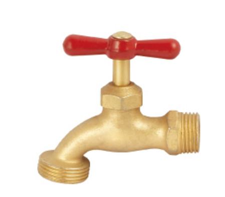 Sand Blasting Brass Hose Bibbs Brass Outside Fucet for Piping System Water