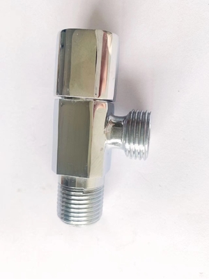 شیر زاویه ای برنجی کروم اندود OEM شیر زاویه ای 3/4 اینچ ضد نشتی