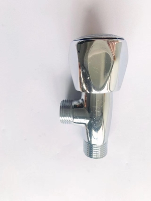 شیر زاویه ای برنجی کروم اندود OEM شیر زاویه ای 3/4 اینچ ضد نشتی