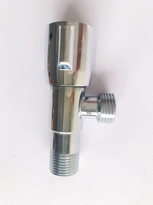 شیر زاویه ای برنجی کروم اندود OEM شیر زاویه ای 3/4 اینچ ضد نشتی