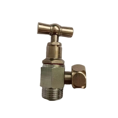20MM~63MM بندر لوله کشی برنجی زاویه توپ شیر هیدرولیک