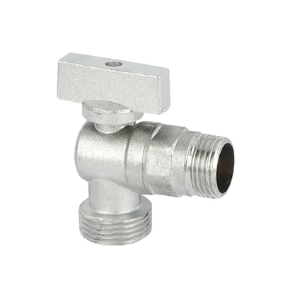شیر آب NPT Thread Angle Valve Chrome Angle Stop Valves 3/8 inch