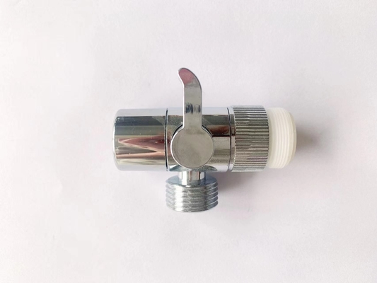 شیر آب NPT Thread Angle Valve Chrome Angle Stop Valves 3/8 inch