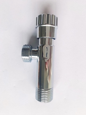 شیر آب NPT Thread Angle Valve Chrome Angle Stop Valves 3/8 inch
