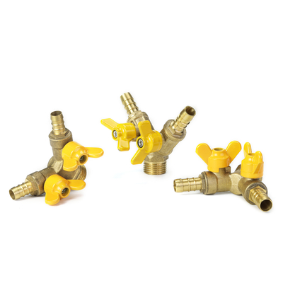 شیر گاز دوبل پروانه ای 12mm -108mm شیر دستی مقاوم در برابر سایش
