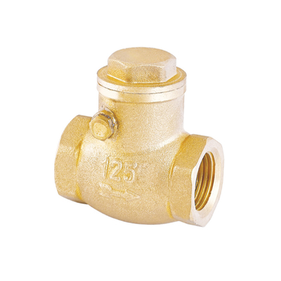 شیر چک رزوه ای 1 اینچی برنجی DN20-NPT برای آب قابل تنظیم است