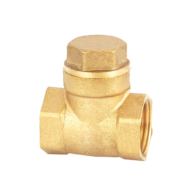 شیر چک رزوه ای 1 اینچی برنجی DN20-NPT برای آب قابل تنظیم است