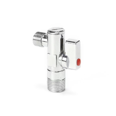 1/2 &quot; اندازه اهرم کروم مس زاویه دریچه ورودی Npt